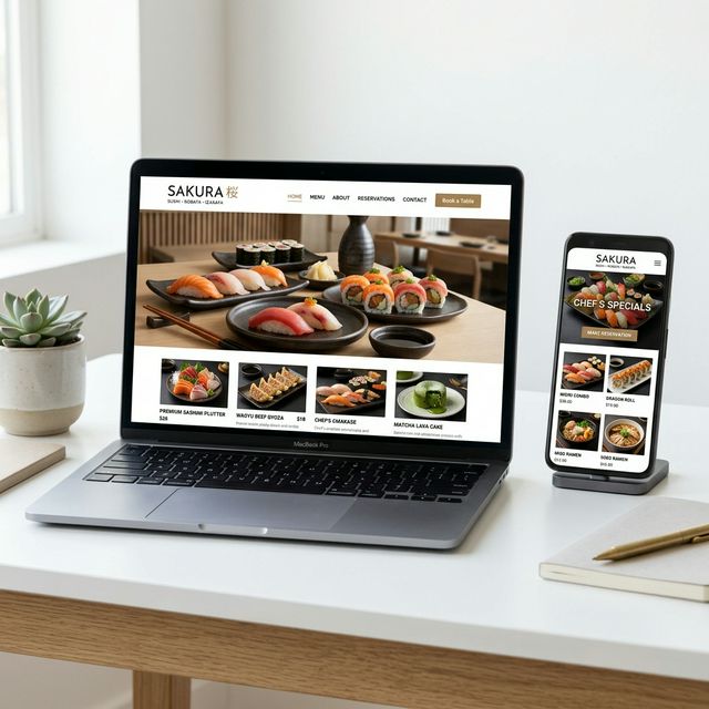 Landy Web Creation Mockup